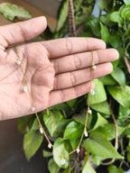 Daisy Pearl Charm Necklace