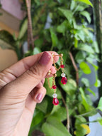 Ruby Dew Necklace Set