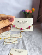 The Dainty Daisy Chain Bracelet (set of 7 different colours)
