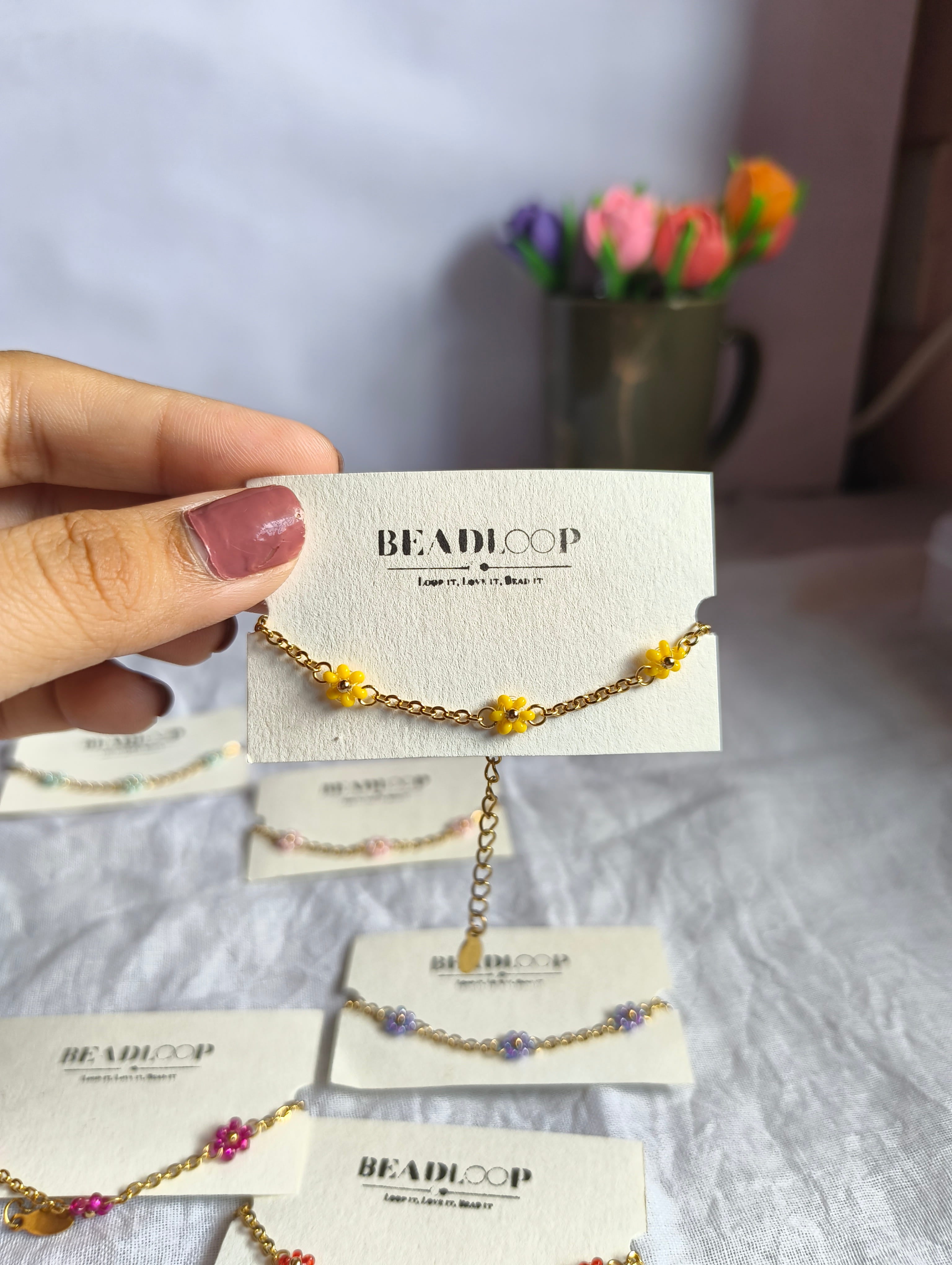 The Dainty Daisy Chain Bracelet