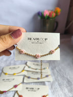 The Dainty Daisy Chain Bracelet (set of 7 different colours)