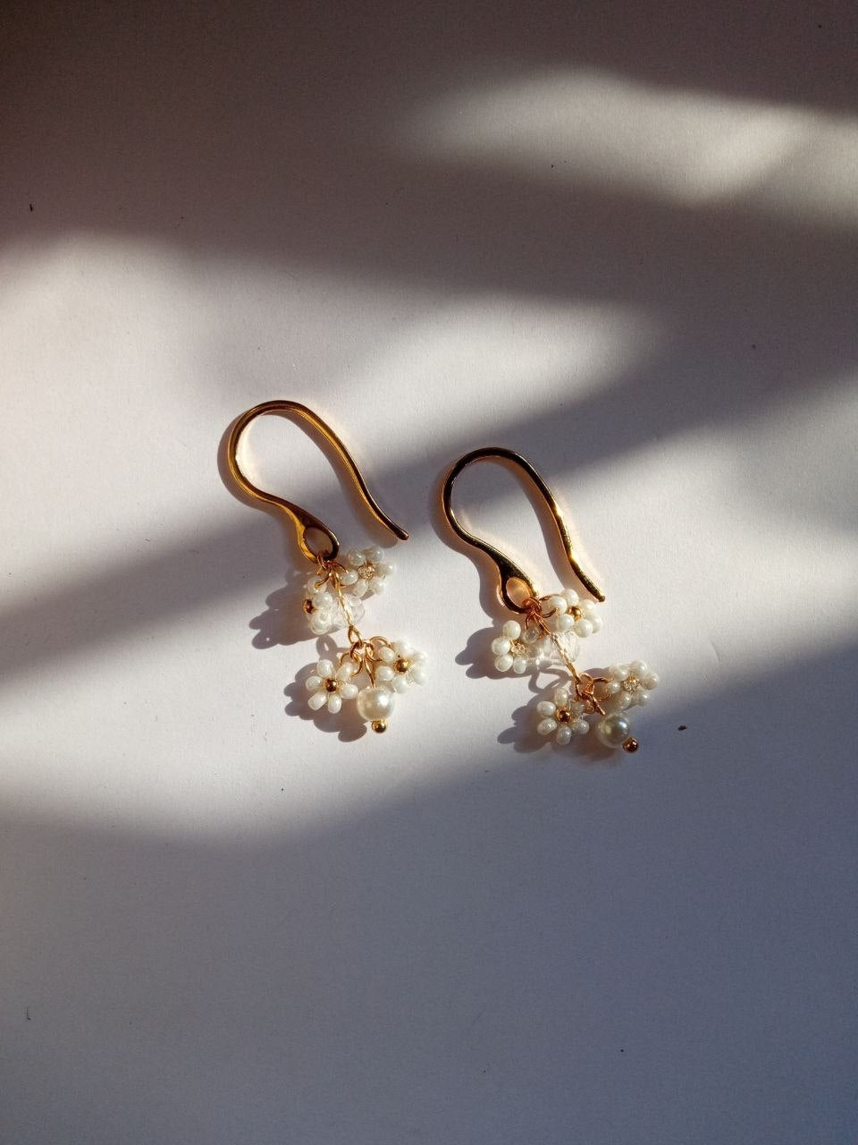 The Pearl Daisy Drop Earring