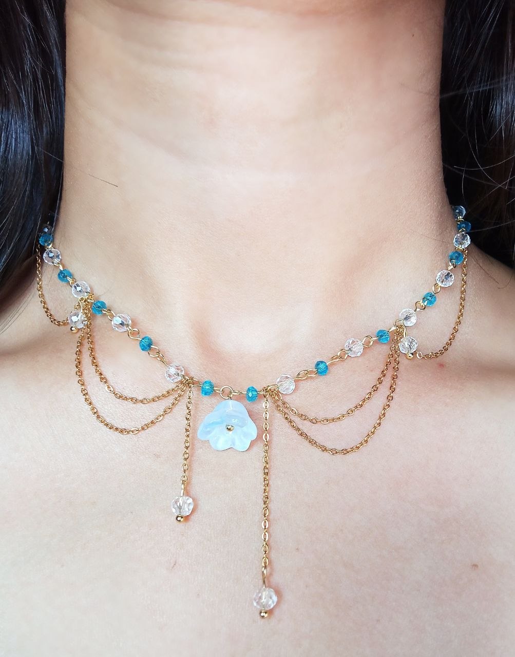 Frozen Flora Chain Necklace